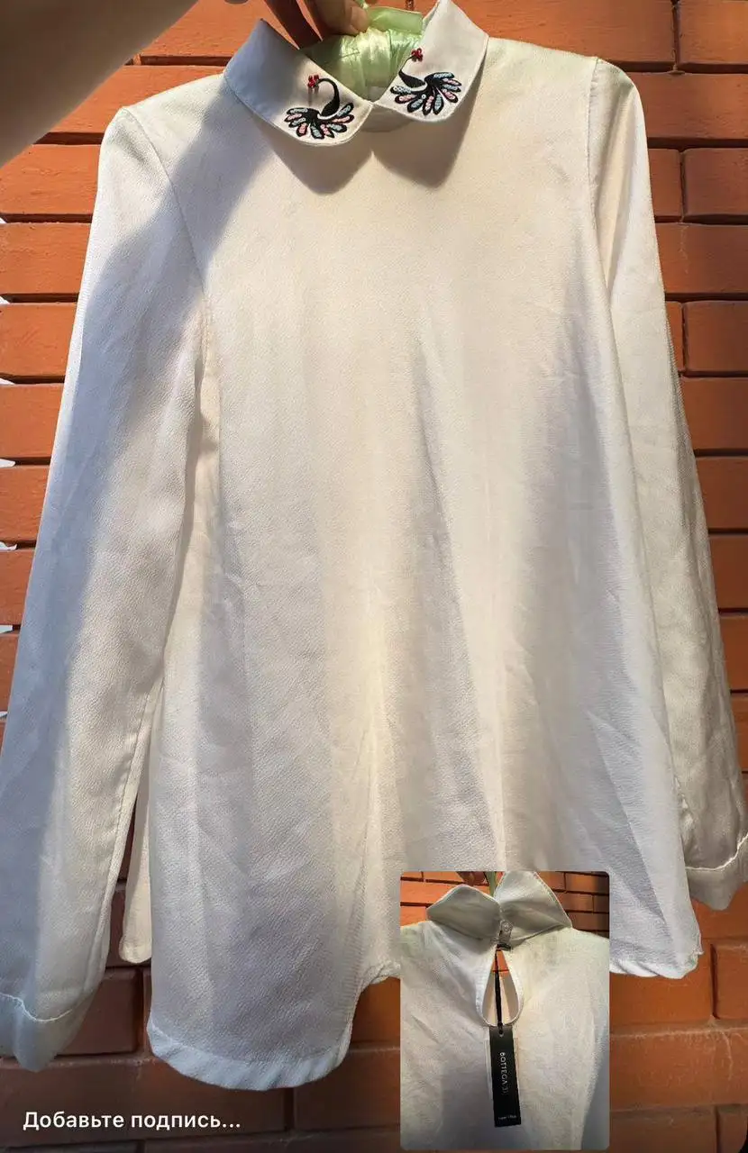 Блузка жемчужного цвета 42-44р - Блузки (Одежда) в Краснодар
