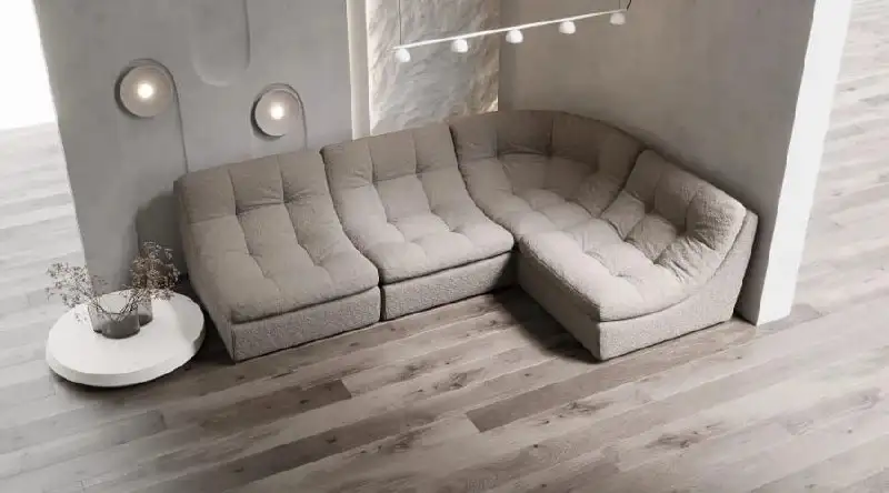 Модульный диван с оттоманкой - Мебель (Для дома и дачи) в Краснодар