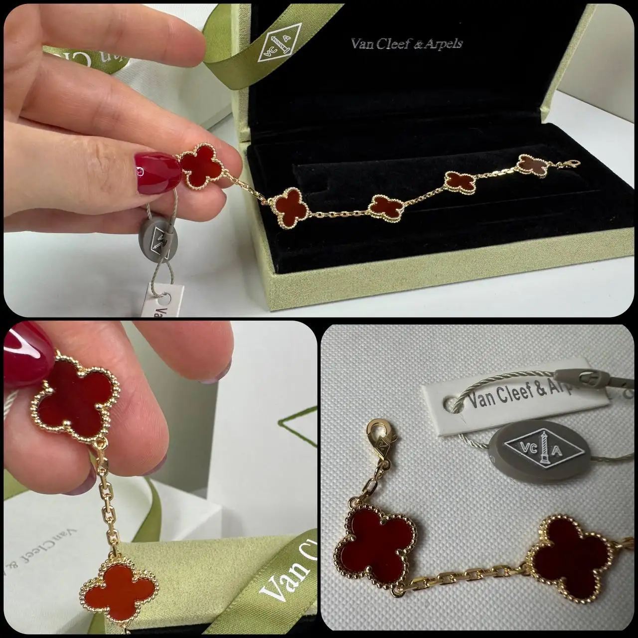 Продажа браслета Van Cleef Alhambra с покрытием 18К золота - Барахолка в Краснодар