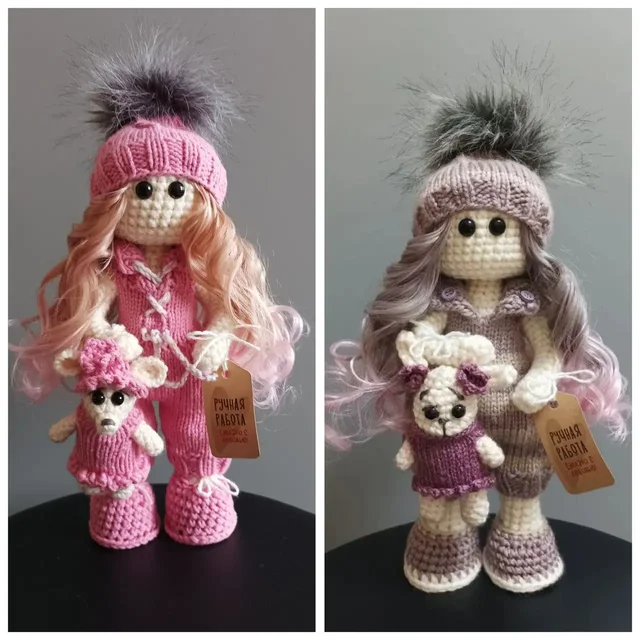 Вязаные куклы ручной работы - 3D печать в Краснодар