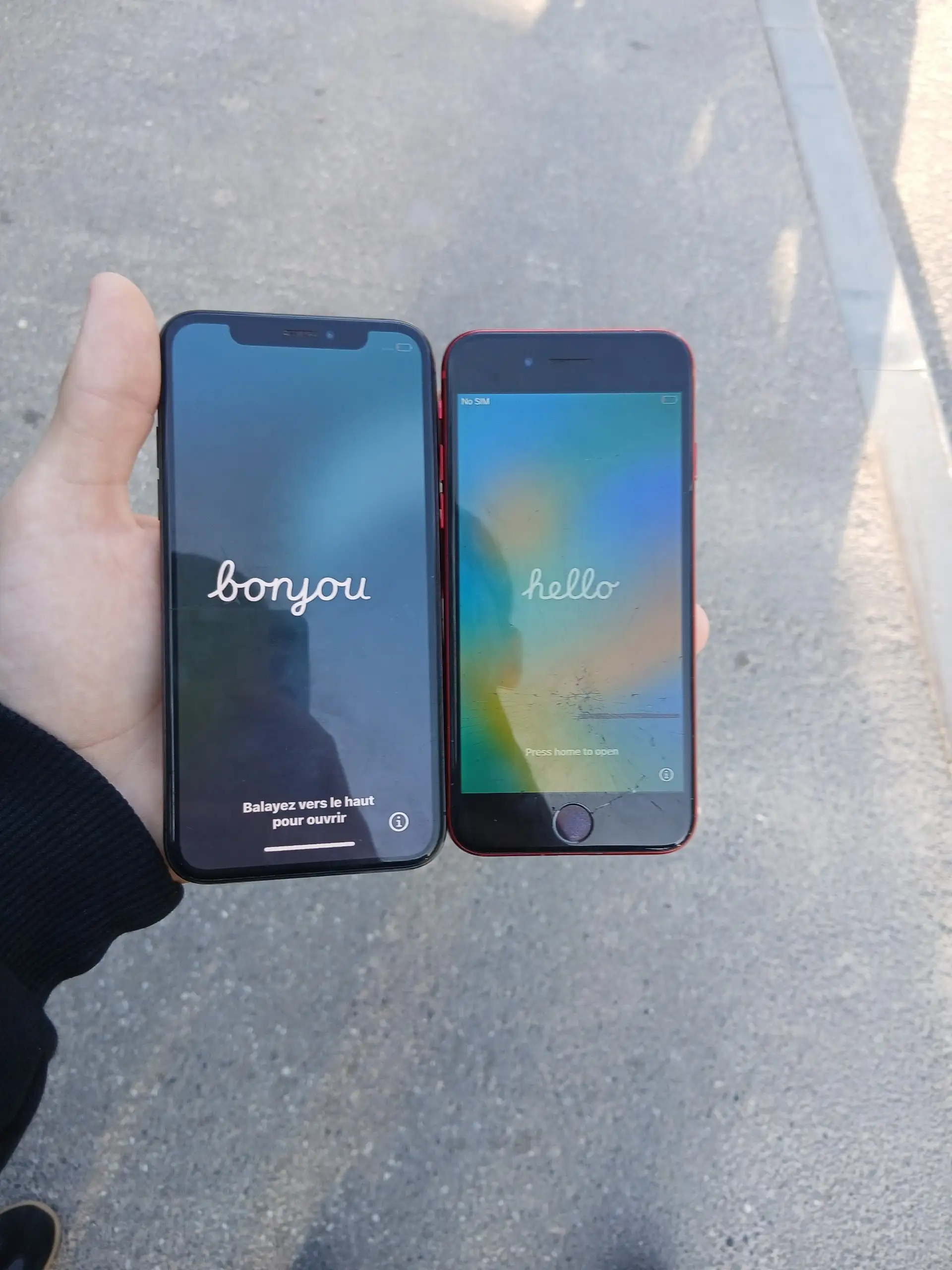 iPhone X заблокирован, 8 рабочий, дисплей разбит - Смартфоны и телефоны (Электроника) в Чебоксары