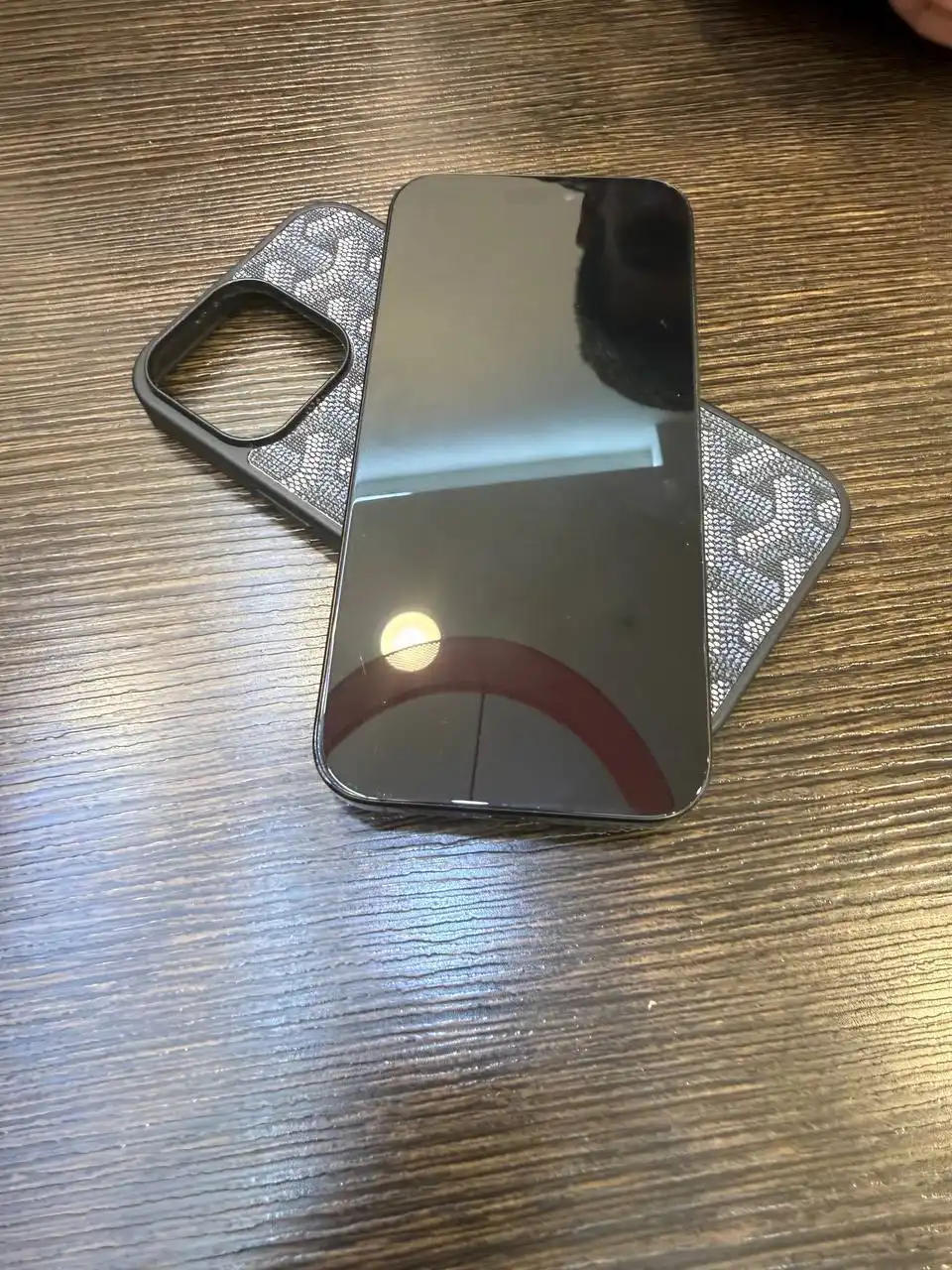 Apple iPhone 16 Pro Max с чехлом и защитой