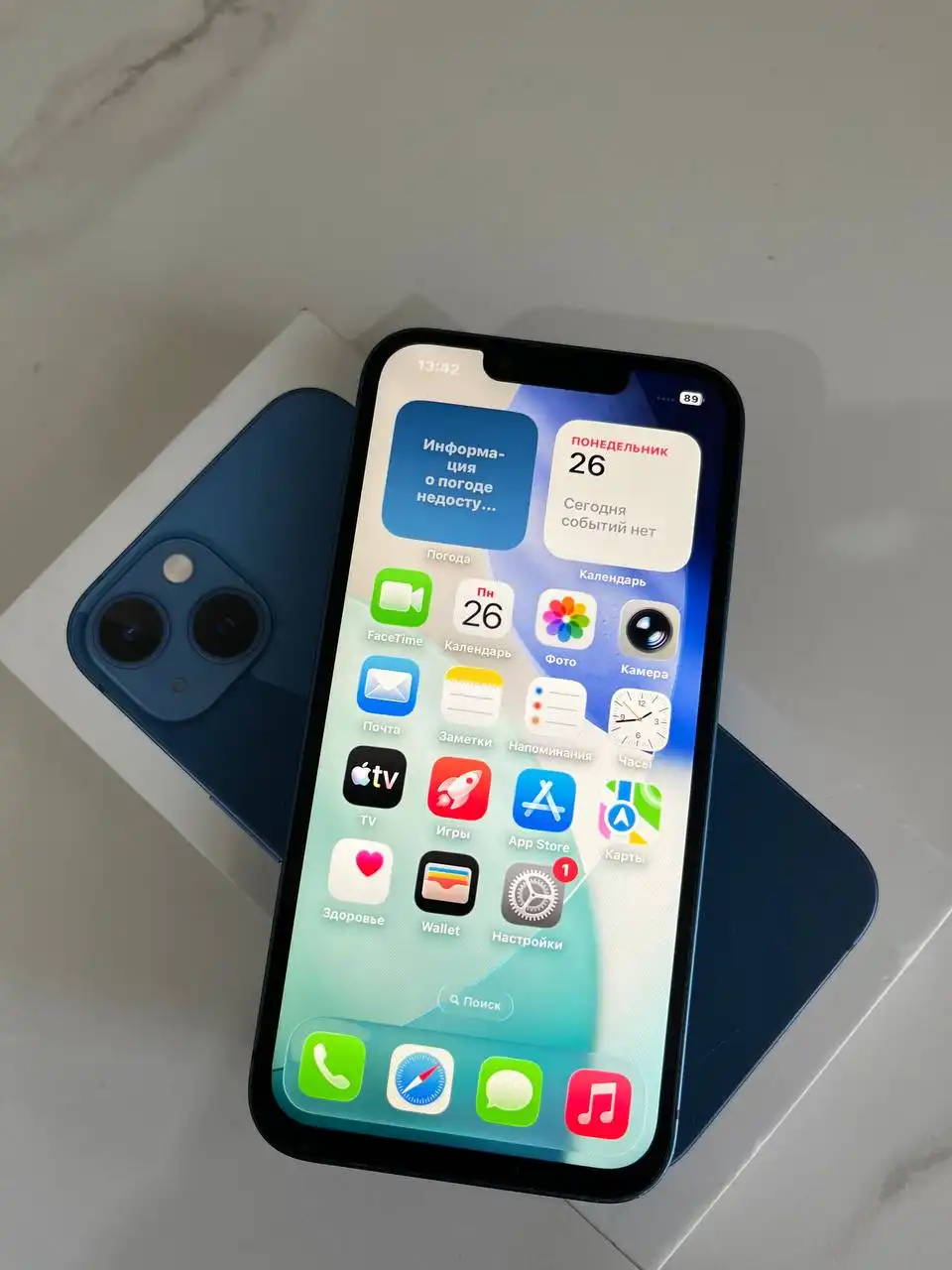 Продажа iPhone 13 128 ГБ с замененным дисплеем - Смартфоны (Электроника) в Чебоксары