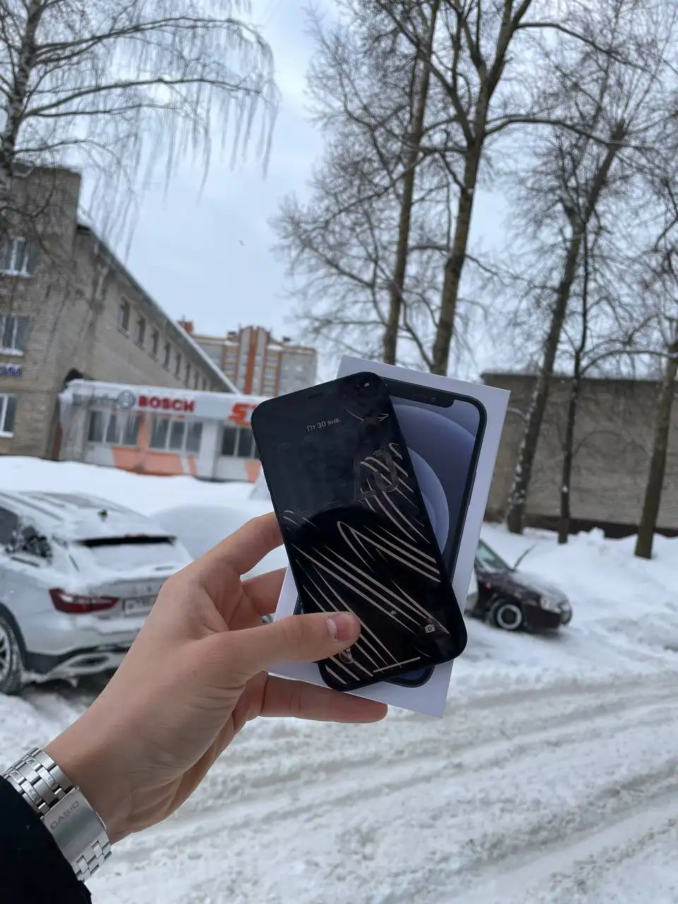 iPhone 12 256 ГБ черный - Смартфоны (Электроника) в Чебоксары