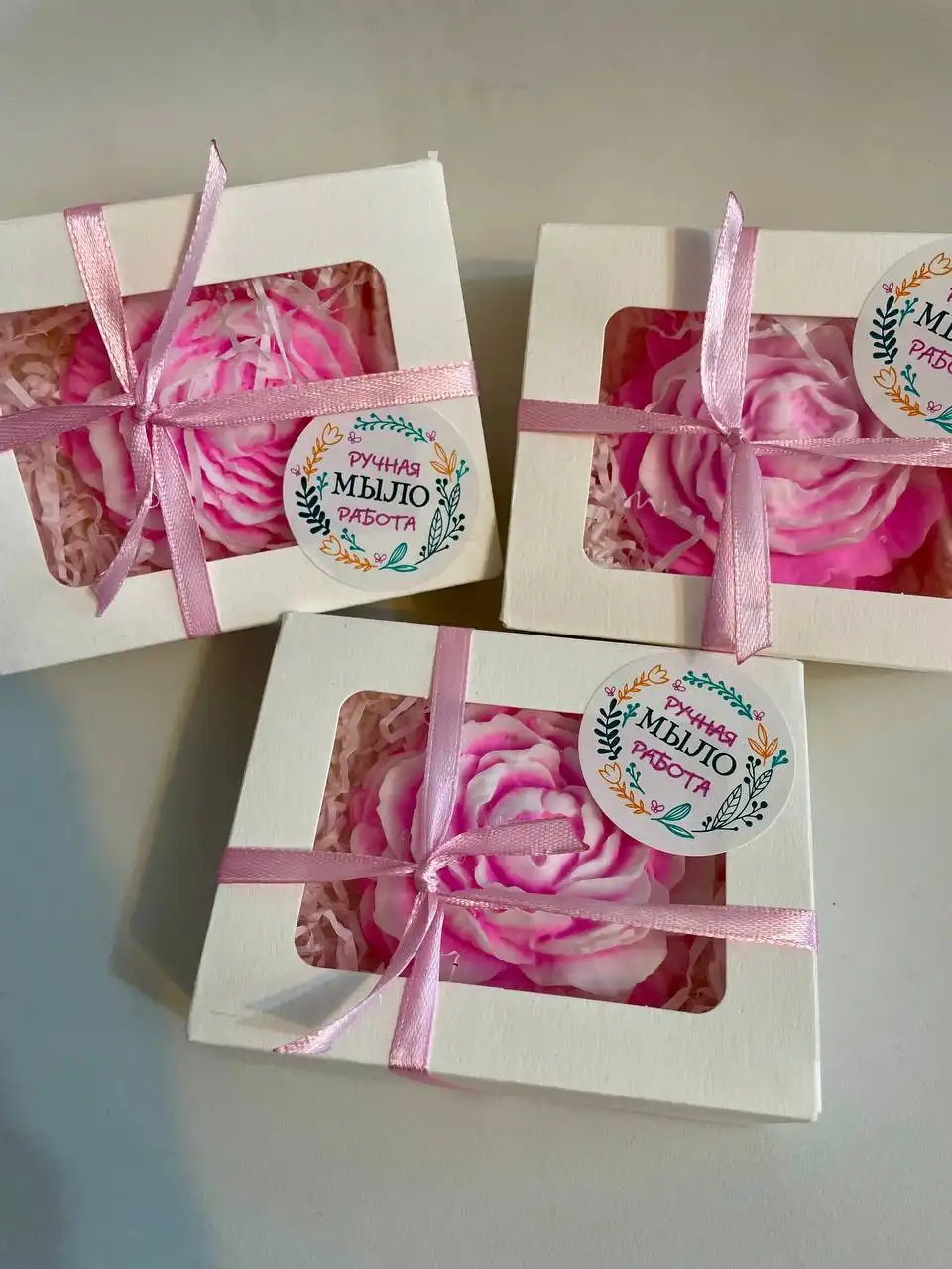 Мыло ручной работы с цветочным ароматом - Мыло ручной работы (Барахолка) в Неизвестно