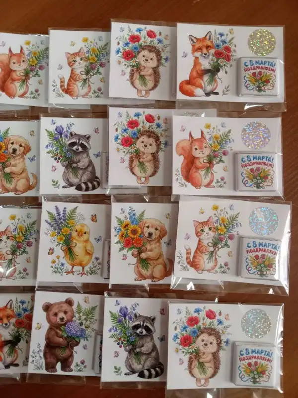 Открытки со скретч-слоем и шоколадкой на 8 марта и 23 февраля - Хобби и отдых в Орск