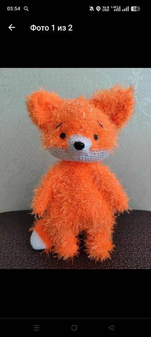 Продам лисёнка ручной работы - Рукоделие (Хобби и отдых) в Неизвестно