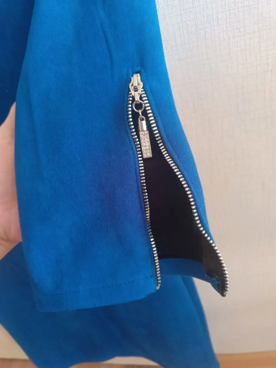 Синее платье из замши - Платья (Одежда) в Орск