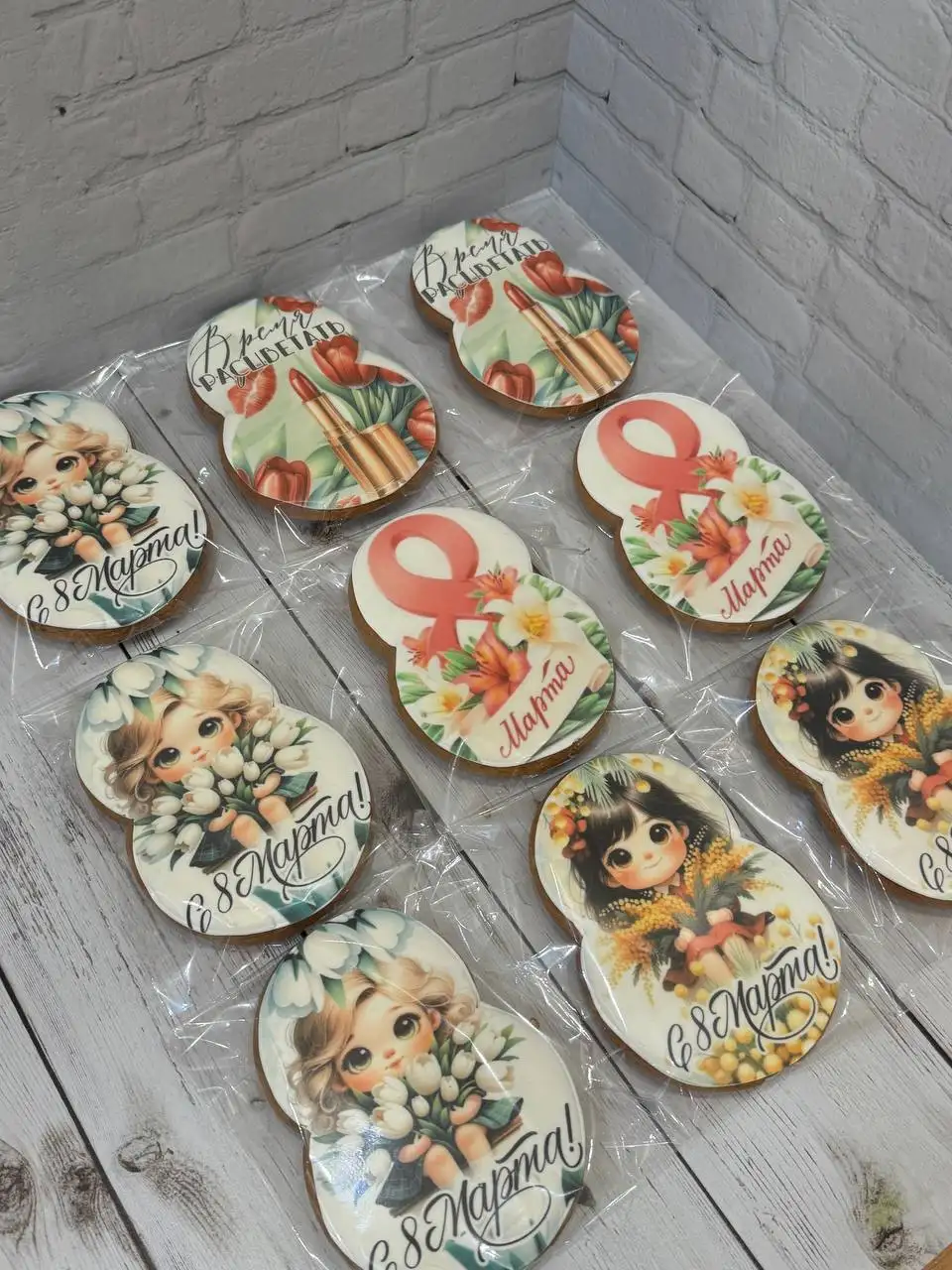 Пряники на 8 марта с пищевой печатью - Выпечка (Барахолка) в Орск