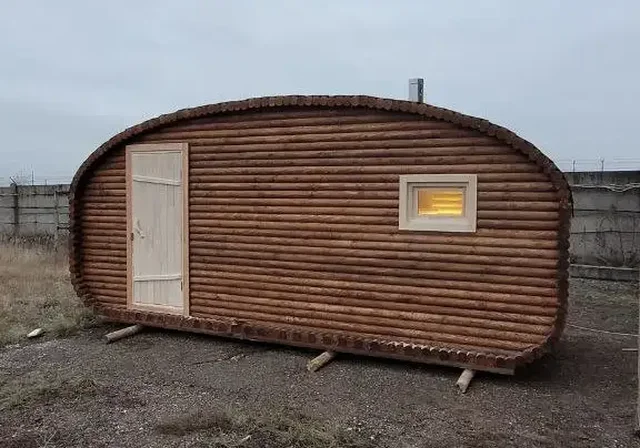 Бревенчатые бани-бочки из оцилиндрованного бревна - Для дома и дачи в Орск