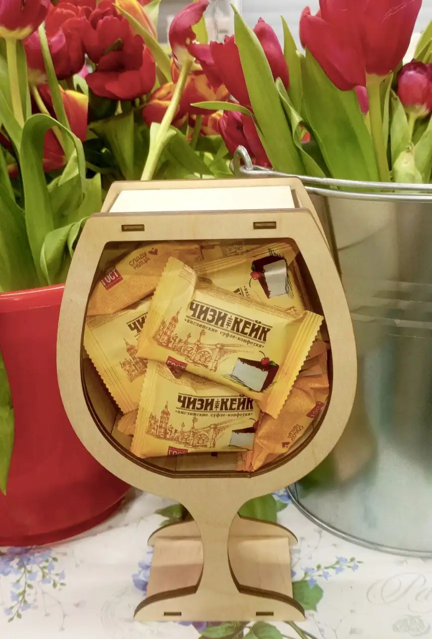 Оригинальный подарок - коробочка в виде фужера на 8 марта - Ручная работа (Хобби и отдых) в ОРСК