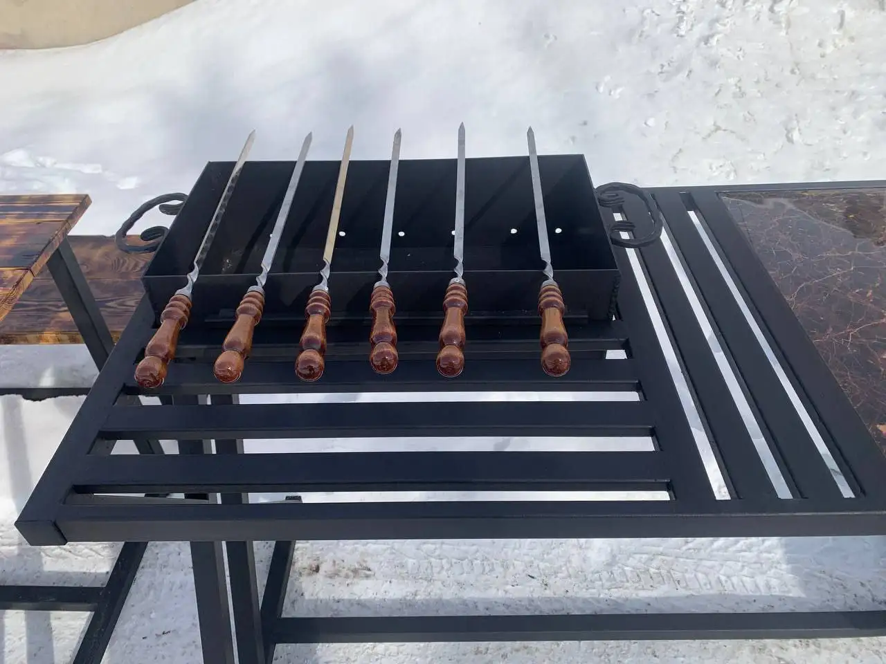 Мангал в стиле лофт с мебелью - Барахолка в Орск