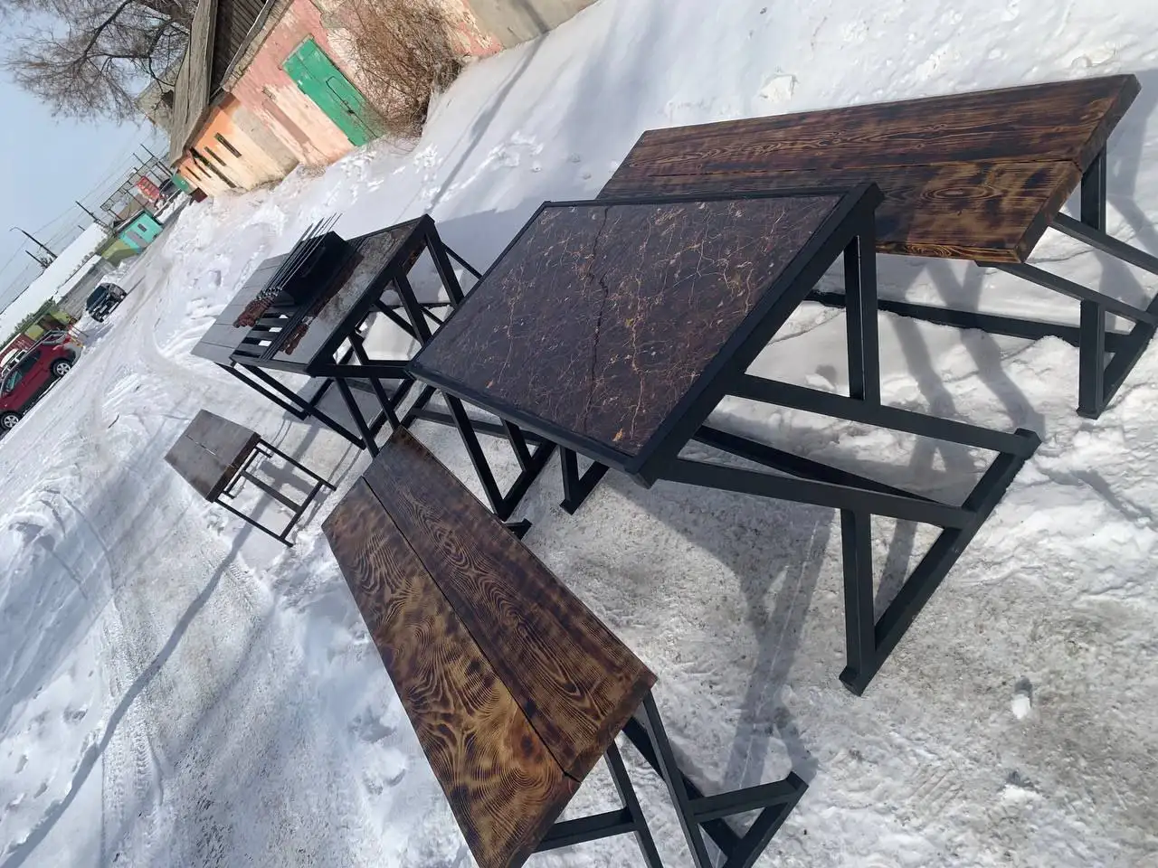 Мангал в стиле лофт с мебелью - Барахолка в Орск
