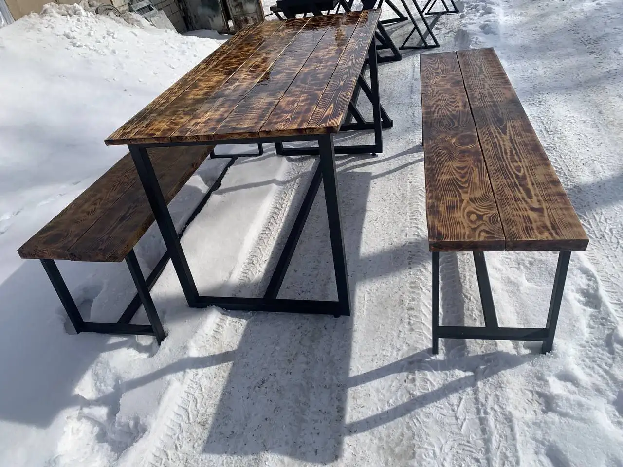 Мангал в стиле лофт с мебелью - Барахолка в Орск