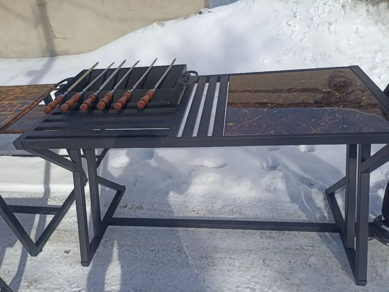 Мангал в стиле лофт с мебелью - Барахолка в Орск