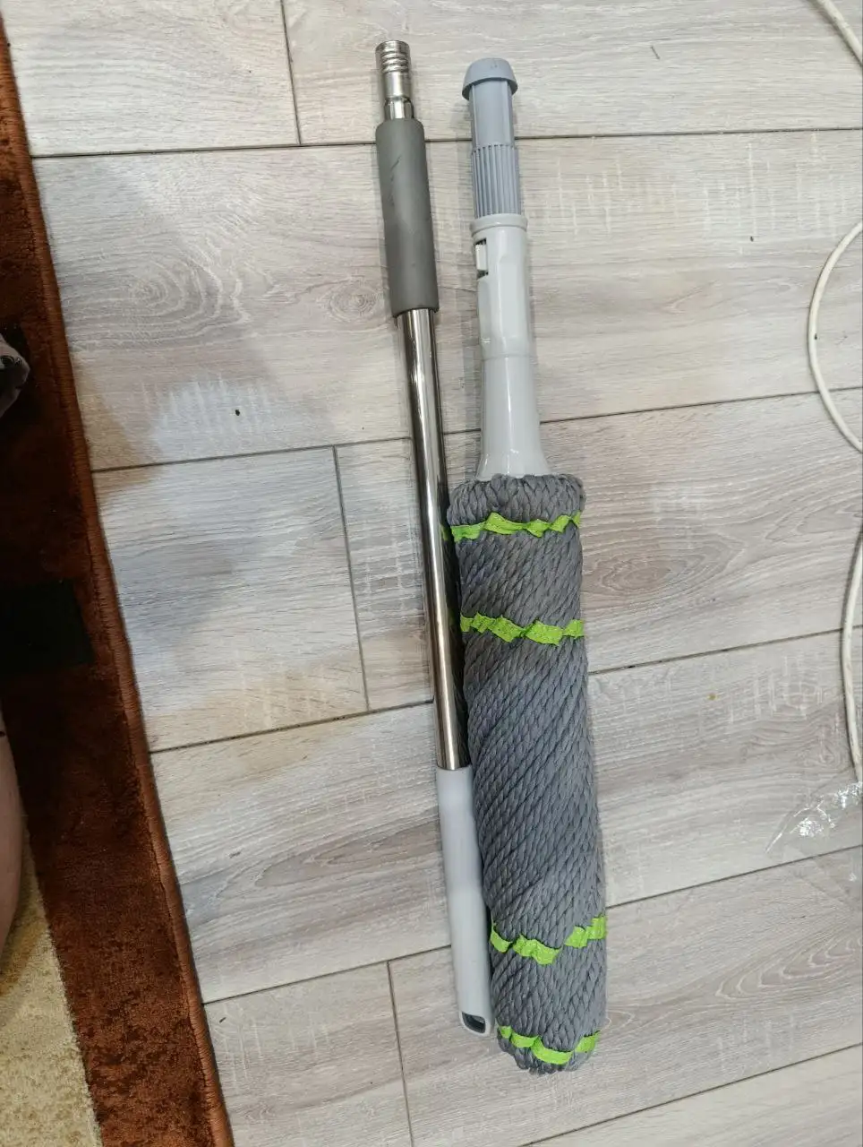 Швабра с отжимом верёвочная, микрофибра без ведра - Бытовая техника и уборка (Для дома и дачи) в Орск