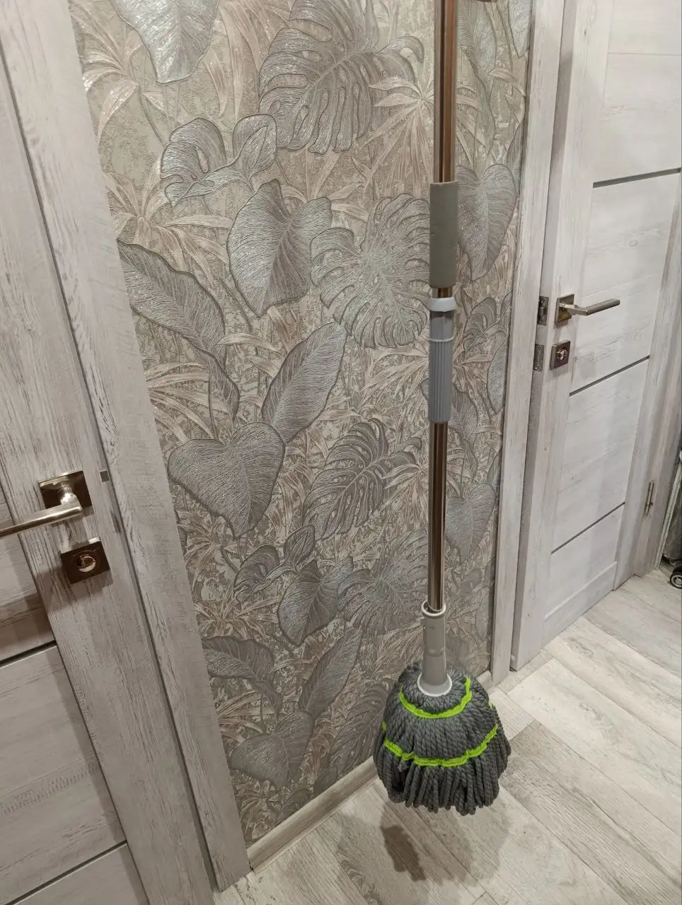 Швабра с отжимом верёвочная, микрофибра без ведра - Бытовая техника и уборка (Для дома и дачи) в Орск