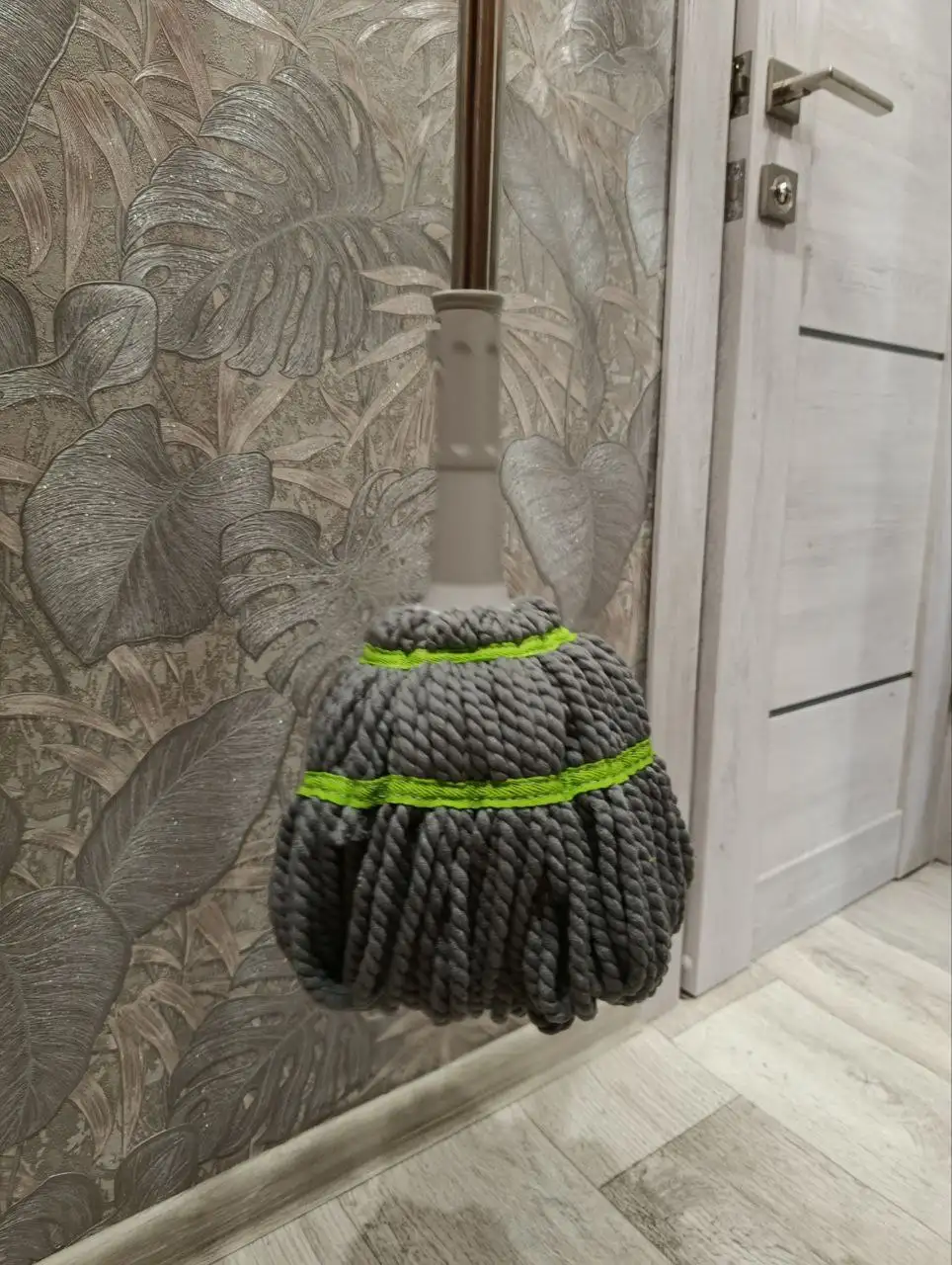 Швабра с отжимом верёвочная, микрофибра без ведра - Бытовая техника и уборка (Для дома и дачи) в Орск
