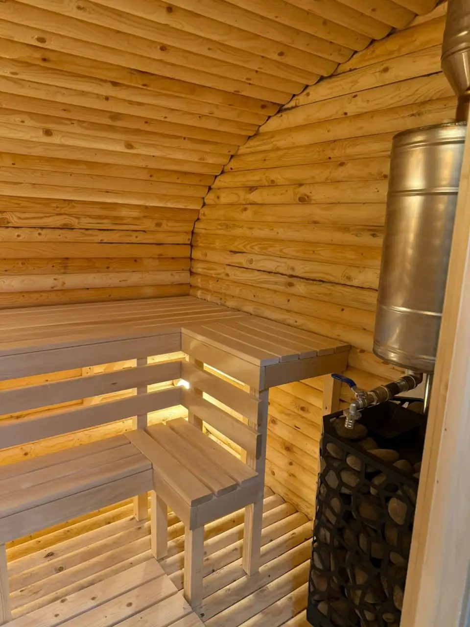 Баня-бочка из бревна - Барахолка в Неизвестно