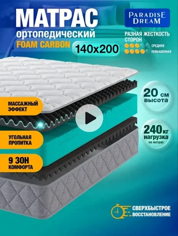 Продам ортопедический матрас 140×200 см - частное объявление в Неизвестно