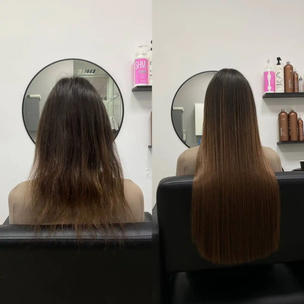 Наращивание био волос перед Новым годом