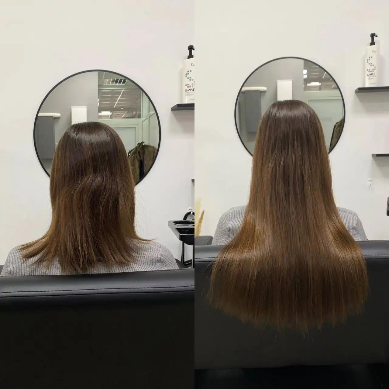 Наращивание био волос перед Новым годом