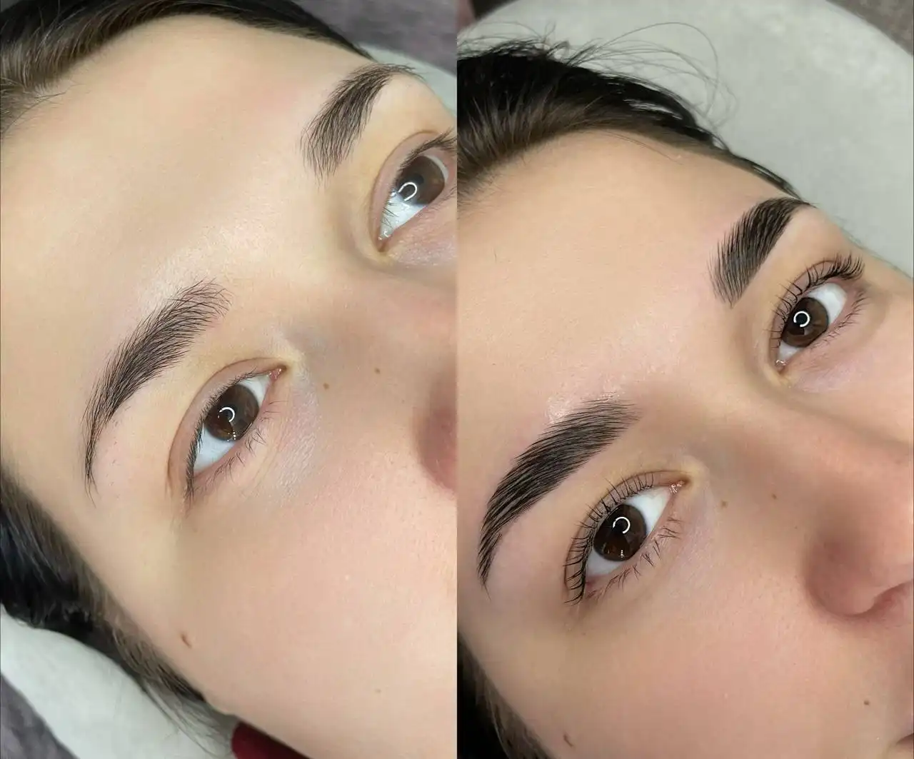 Ламинирование ресниц и коррекция бровей к Новому году