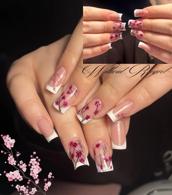 Маникюр с укреплением гелем и дизайном - Фотография в Красноярск