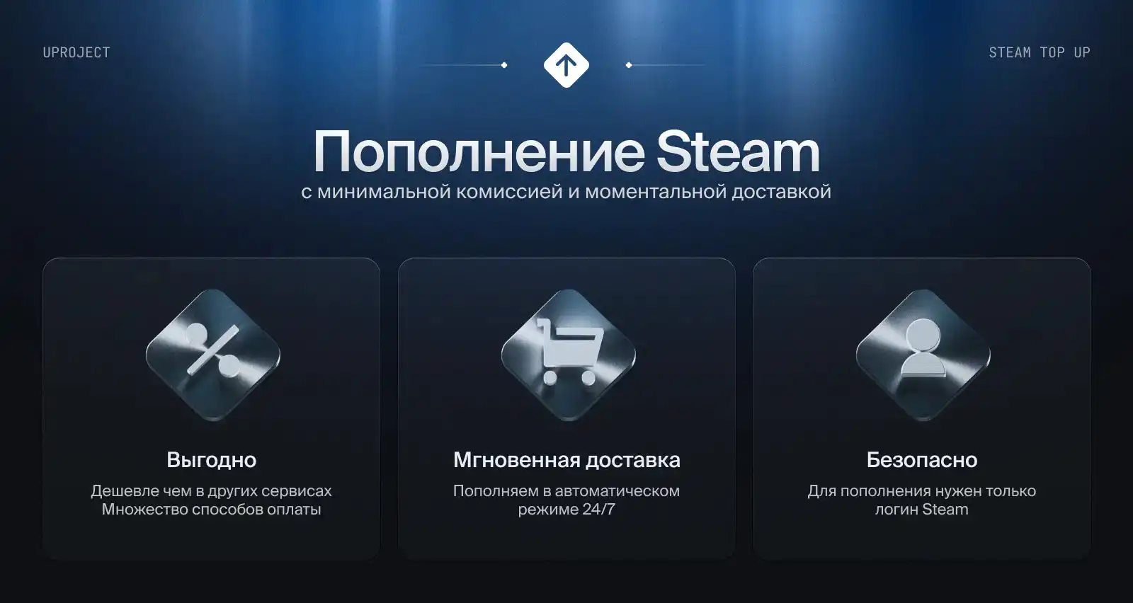 Выгодное пополнение Steam баланса - Пополнение игровых счетов (Услуги) в Норильск
