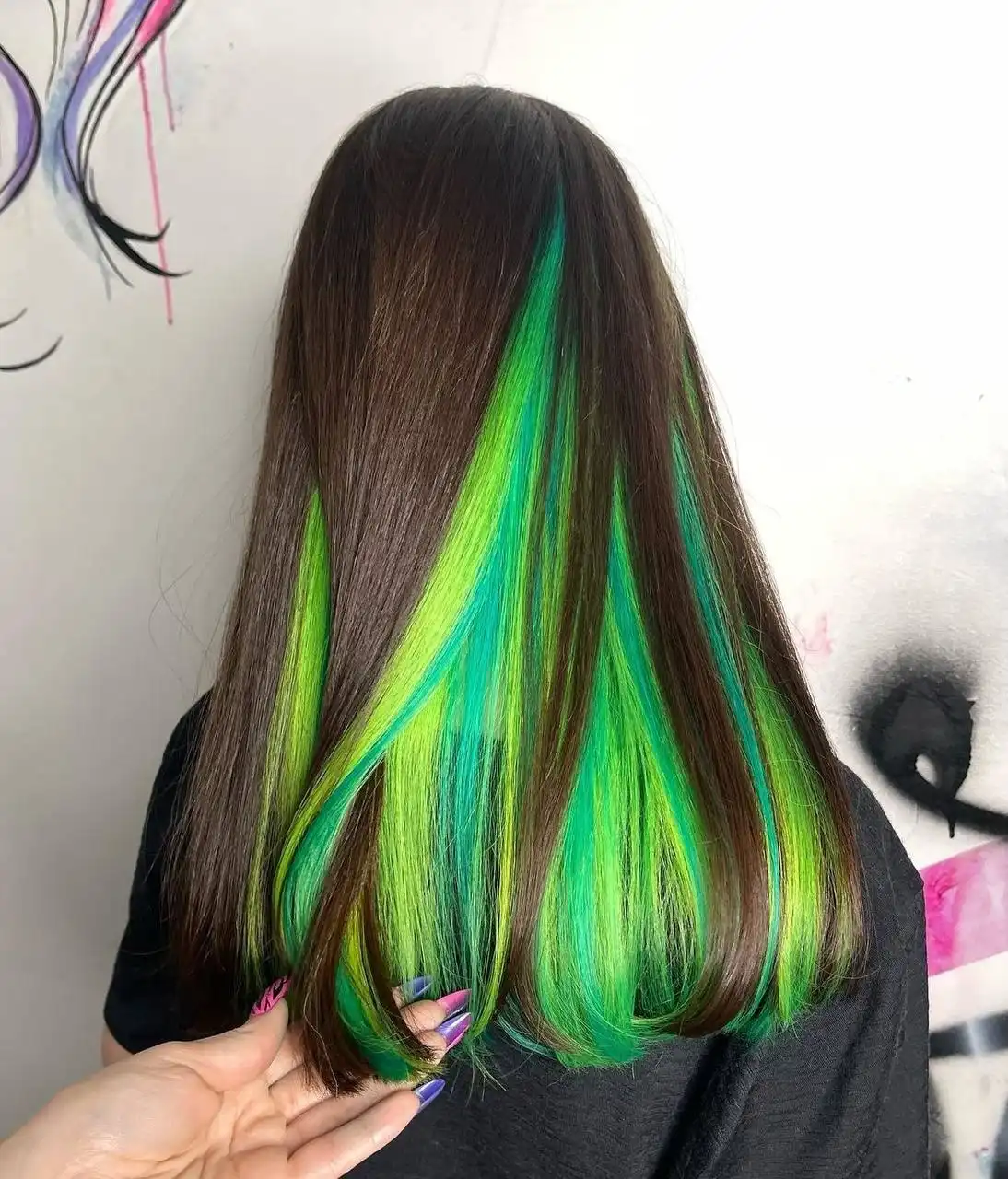 Наращивание волос афро с двумя цветами