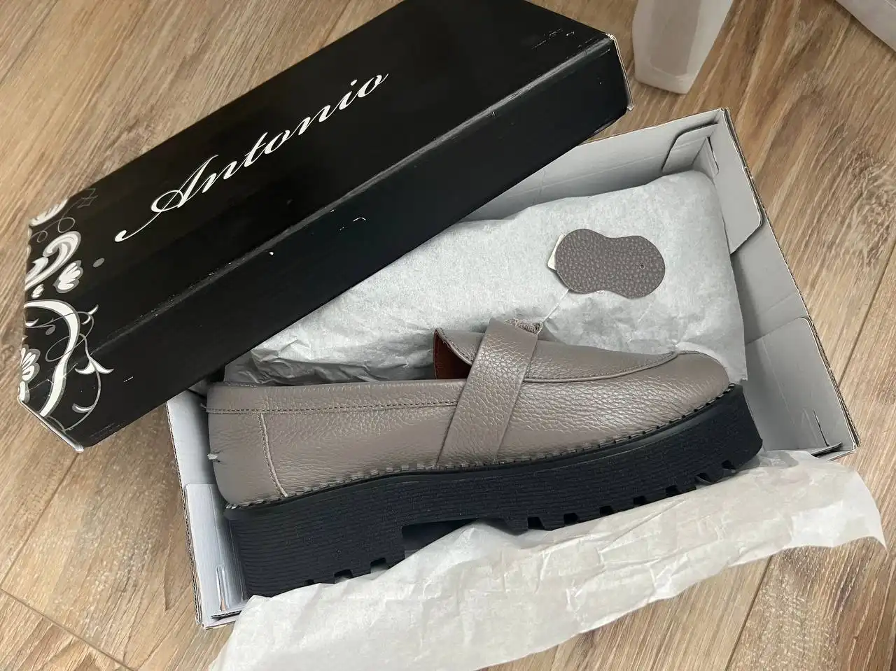 Лоферы женские из натуральной кожи размер 38