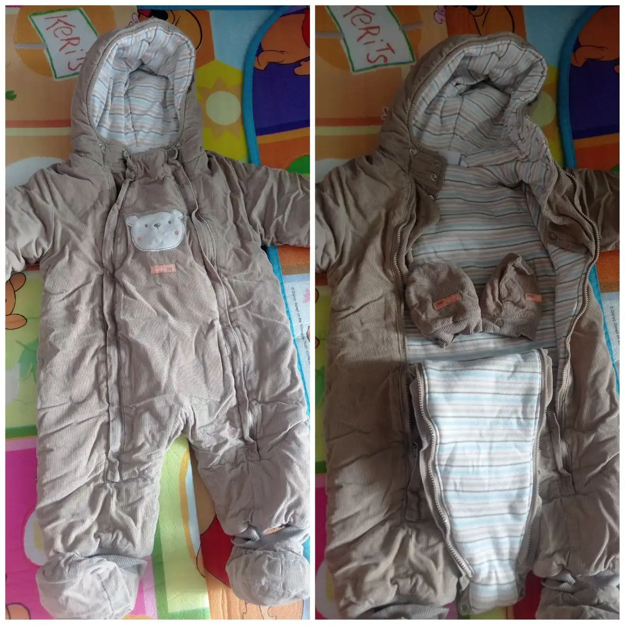 Демисезонный комбинезон велюровый