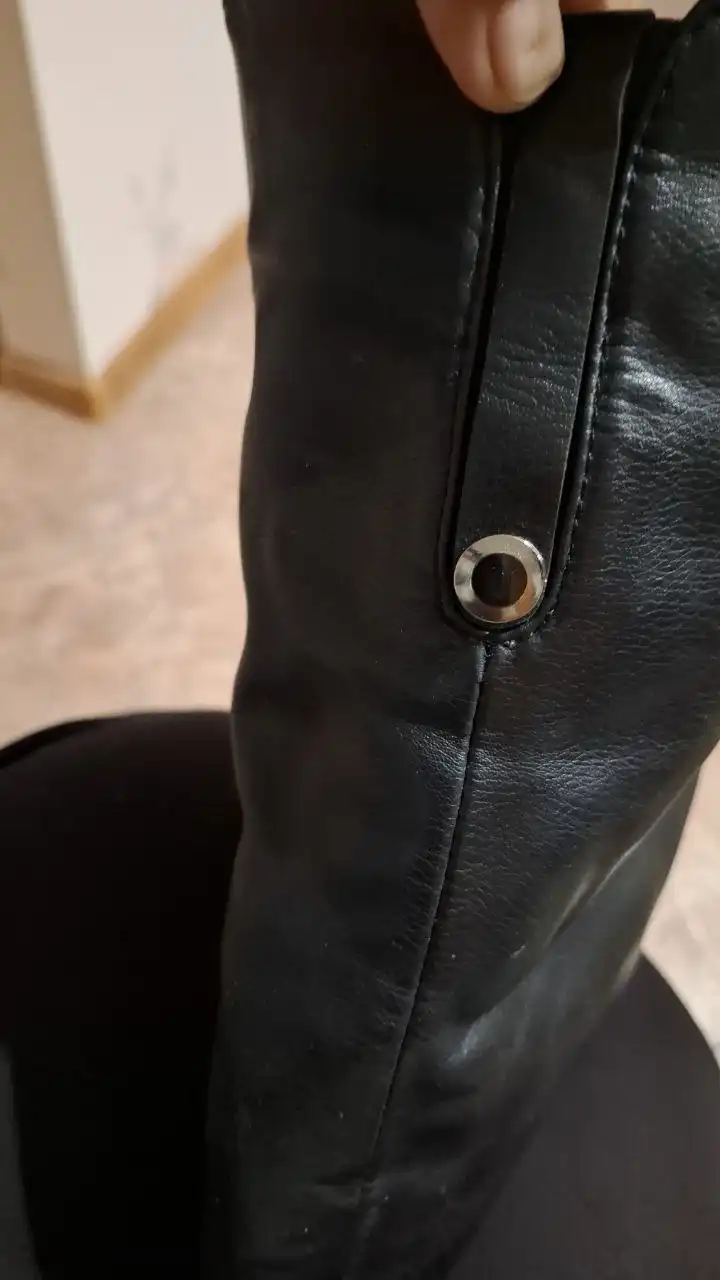 Кожаные сапоги с натуральным мехом, размер 40