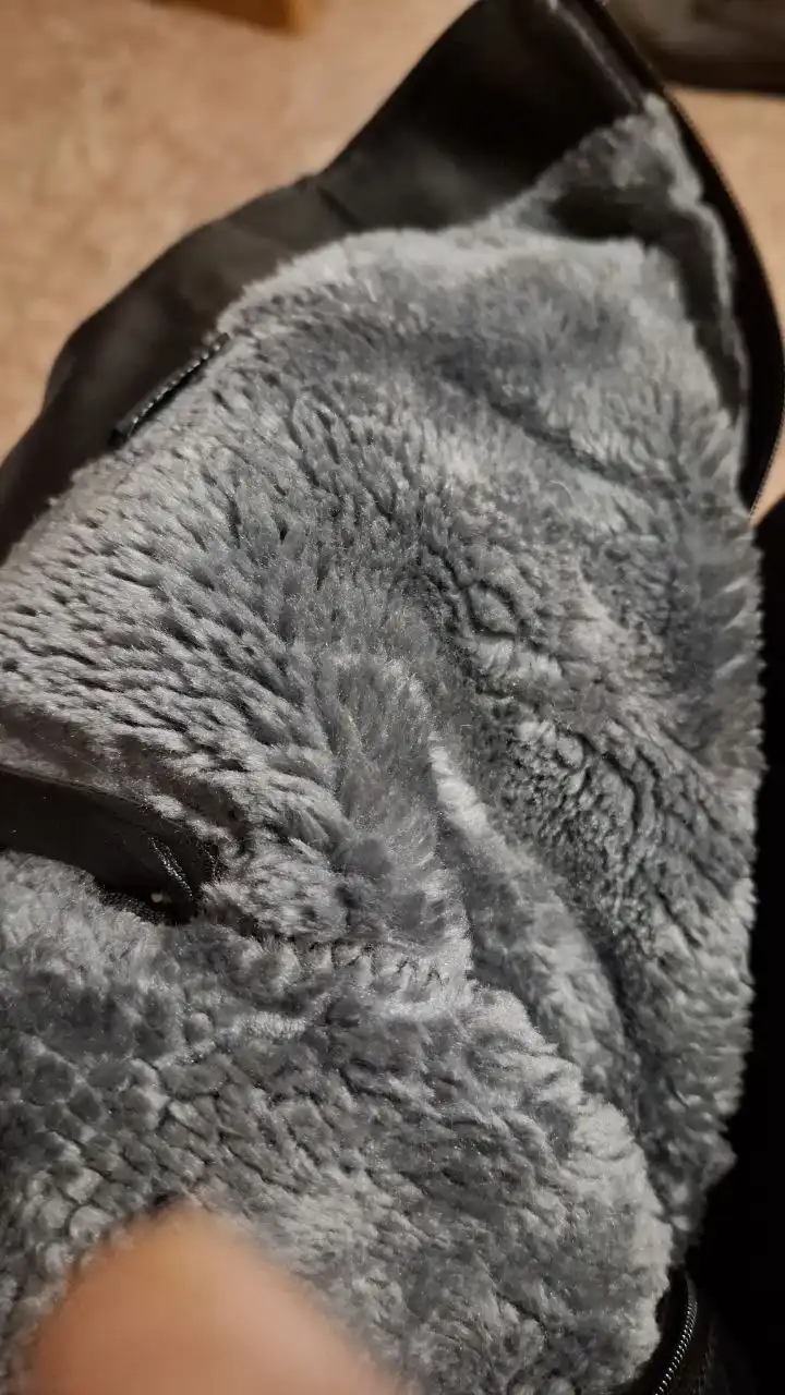 Кожаные сапоги с натуральным мехом, размер 40