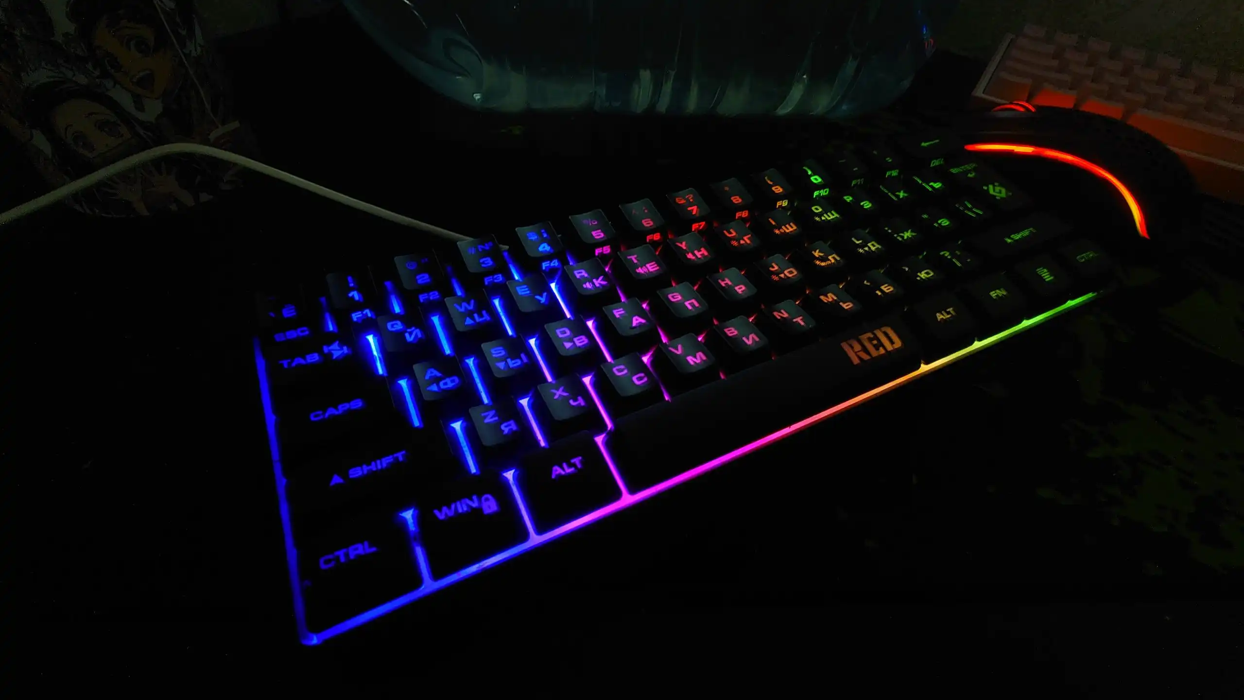 Продажа клавиатуры Redragon и мыши Acer - Компьютерная периферия (Электроника) в Воронеж