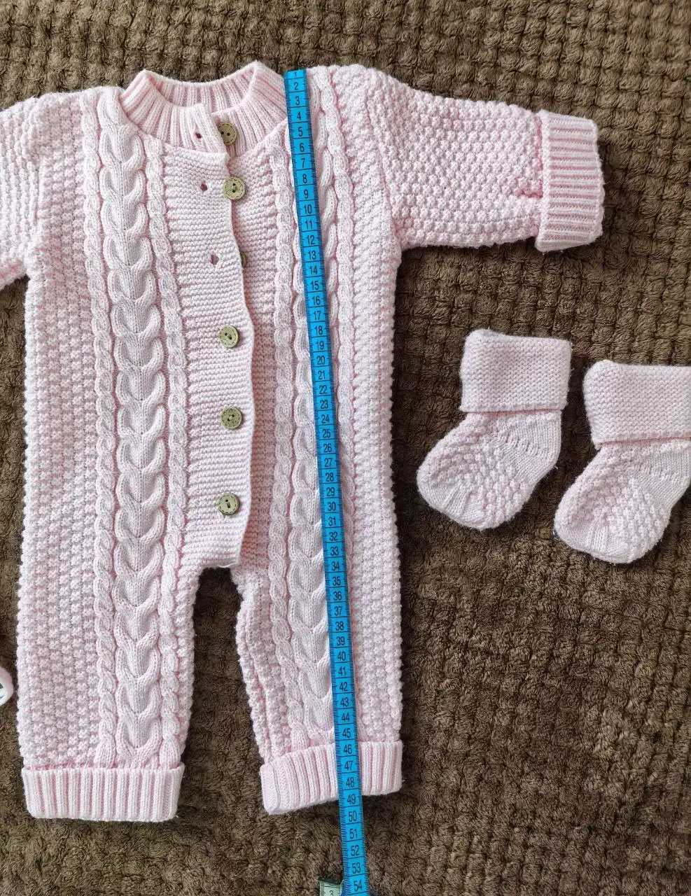 Вязаный костюм на девочку 2-3 месяца - Одежда для детей (Товары для детей) в ВОРОНЕЖ