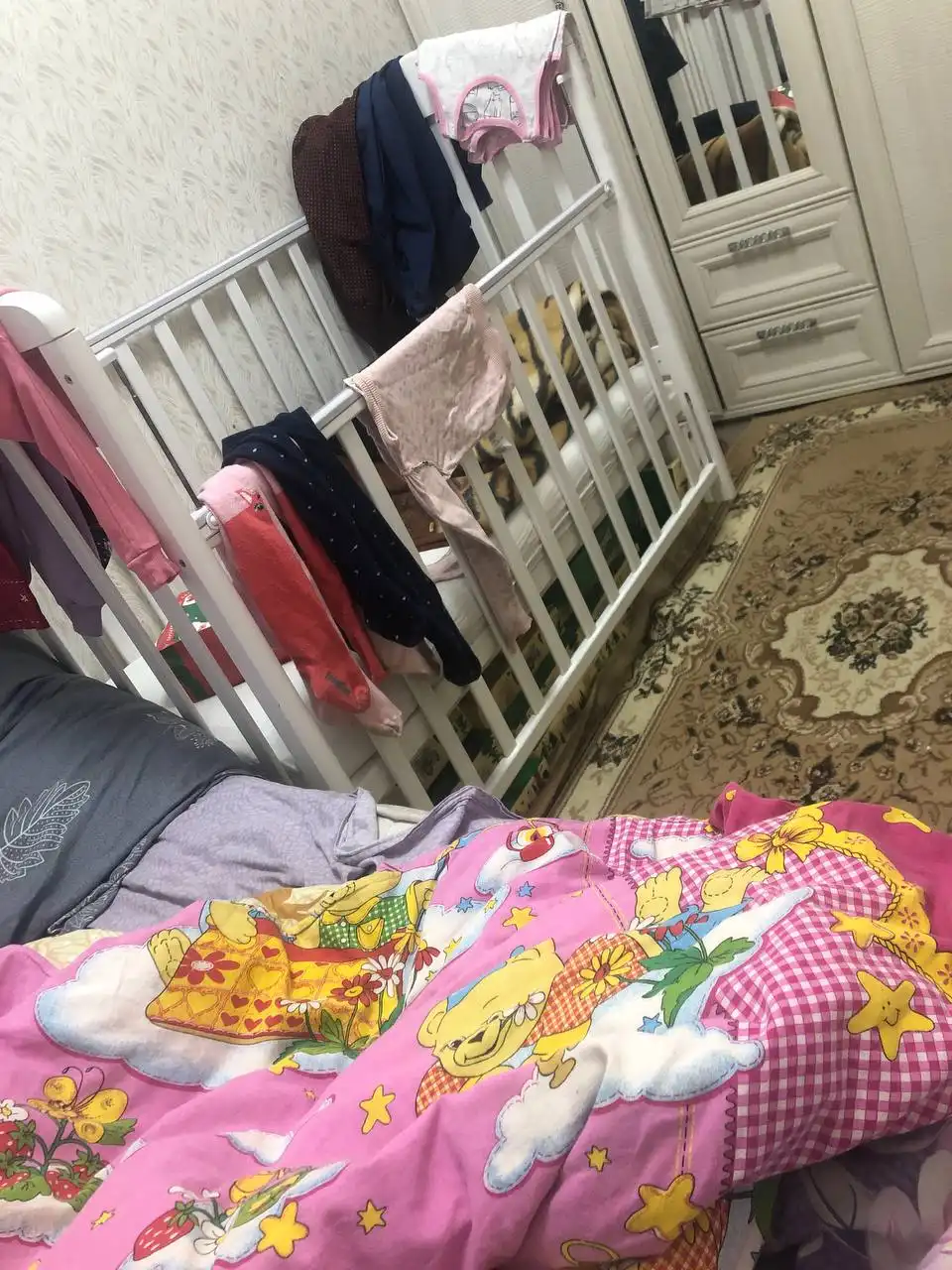 Продажа детской кроватки с маятником и матрасом - Товары для детей в ВОРОНЕЖ