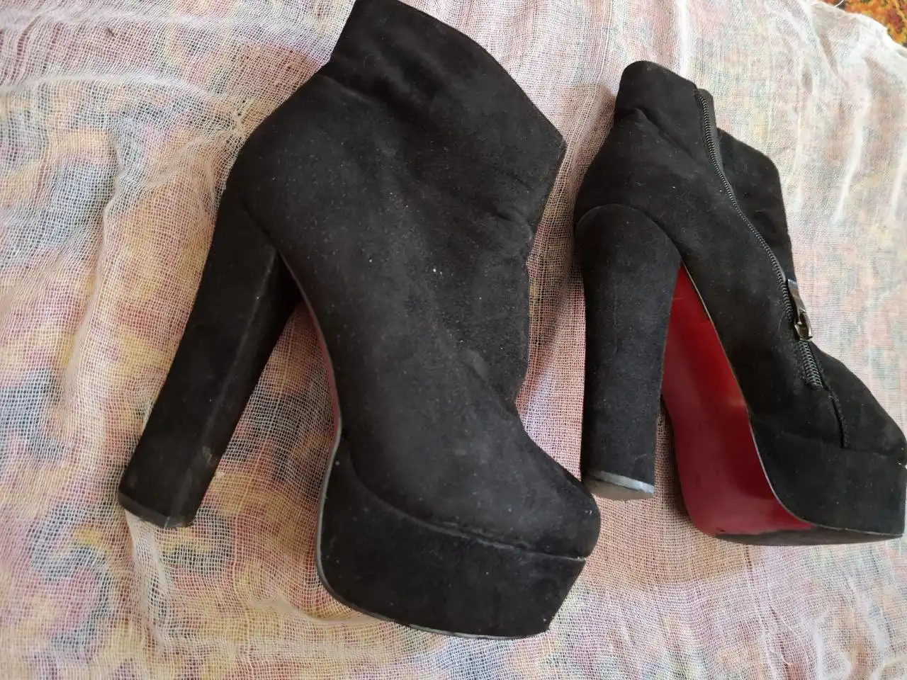 Ботильоны и лабутены из натурального замша 37 размера - Обувь (Одежда) в ВОРОНЕЖ