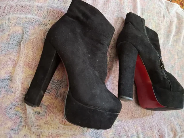 Ботильоны и лабутены из натурального замша 37 размера - Обувь в ВОРОНЕЖ