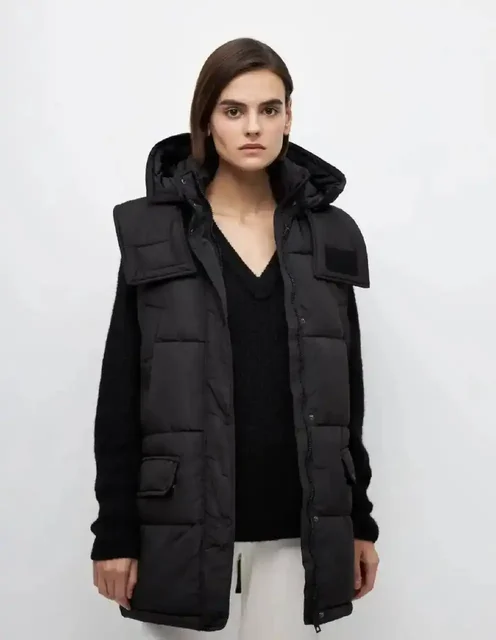 Удлиненный утепленный жилет Sela - Детская обувь в ВОРОНЕЖ