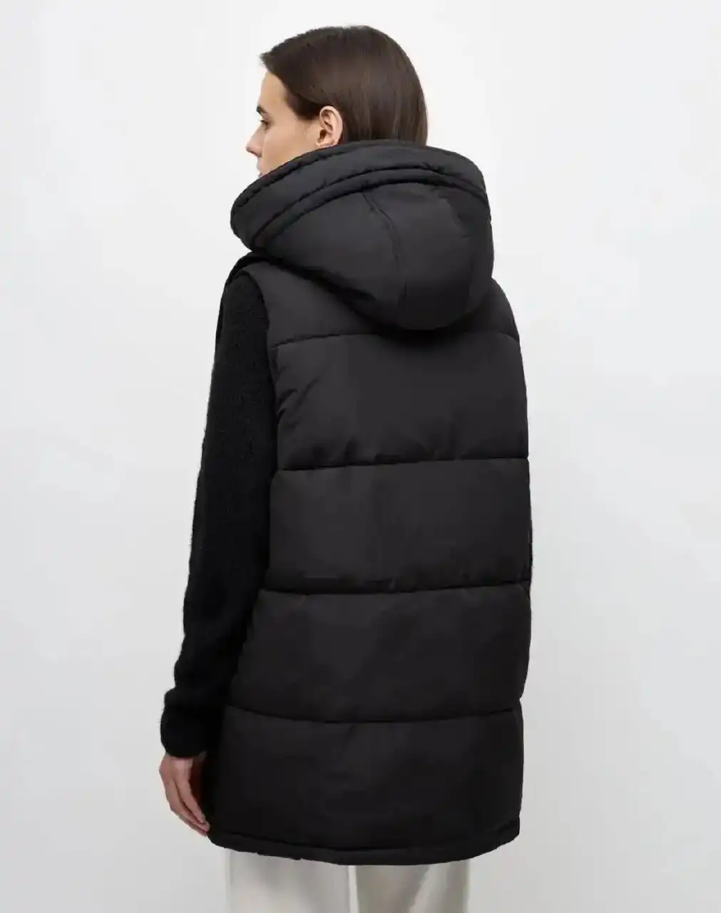 Удлиненный утепленный жилет Sela - Верхняя одежда (Одежда) в ВОРОНЕЖ