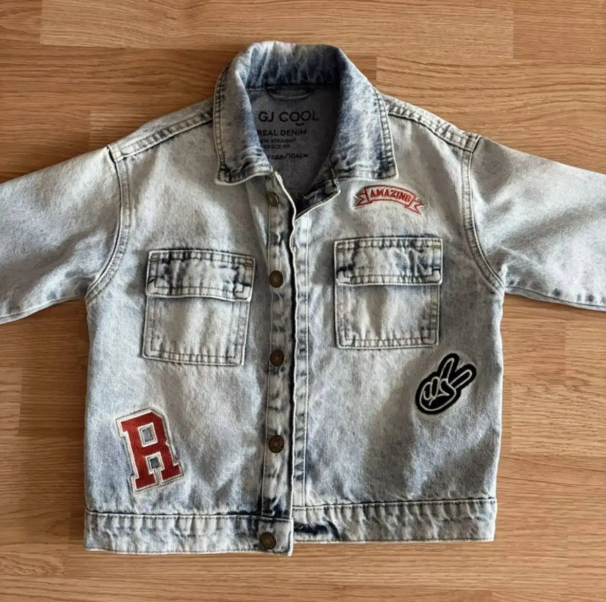 Джинсовый пиджак Gloria Jeans 104 размер - Верхняя одежда (Одежда) в ВОРОНЕЖ