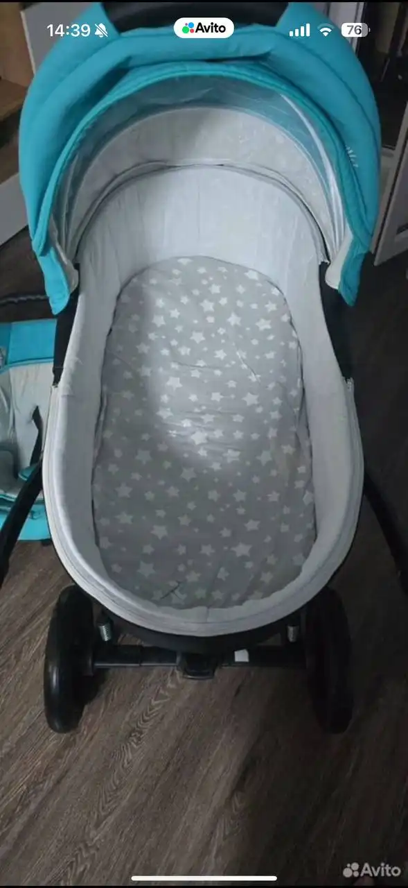 Коляска 3 в 1 Camarelo Sevilla бирюзового цвета - Коляски (Товары для детей) в ВОРОНЕЖ