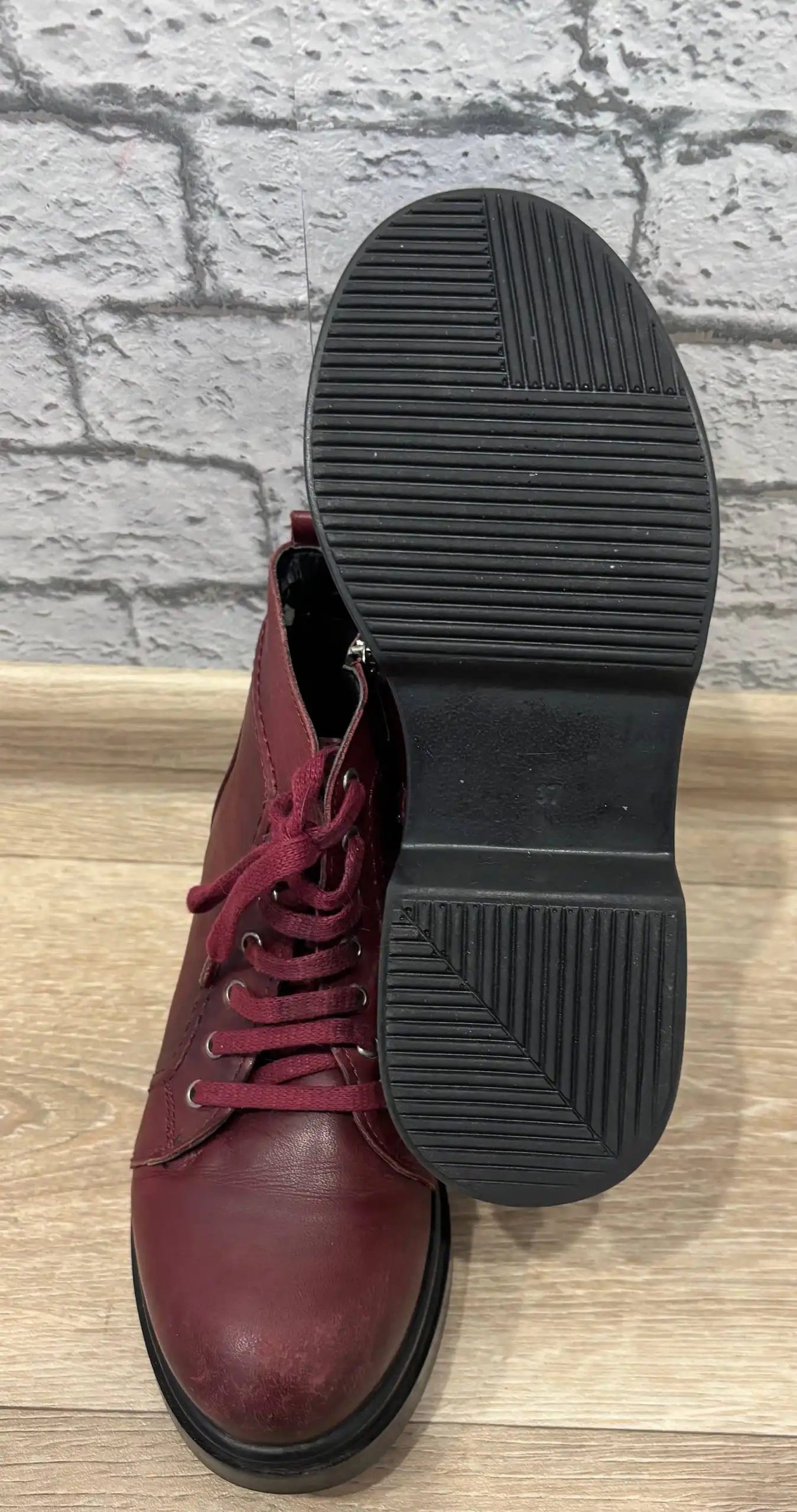 Ботинки женские T.Taccardi бордовые размер 37 - Обувь (Одежда) в ВОРОНЕЖ