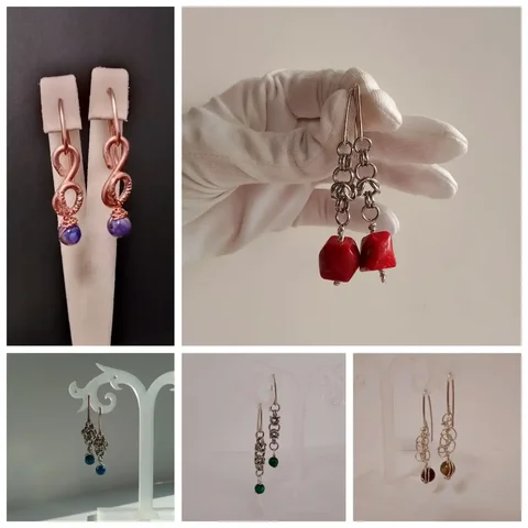 Серьги ручной работы из меди, стали и серебра - Хобби и отдых в Красноярск