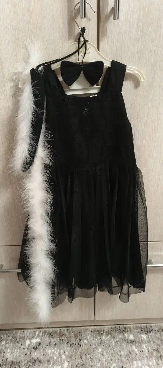 Платье кошечка с ободком ушками