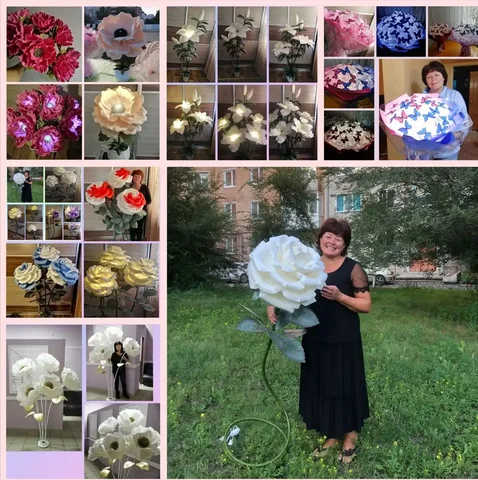 Подарки ручной работы: цветы-светильники для любых торжеств - Барахолка в Абакан