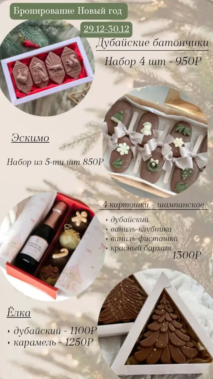 Десерты к новому году