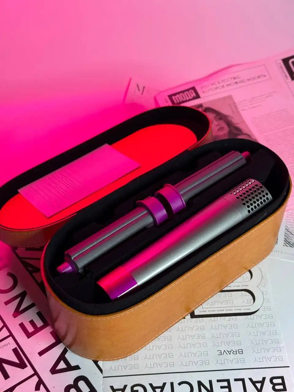 Стайлер Dyson Airwrap Long HS05 в кожаном кейсе