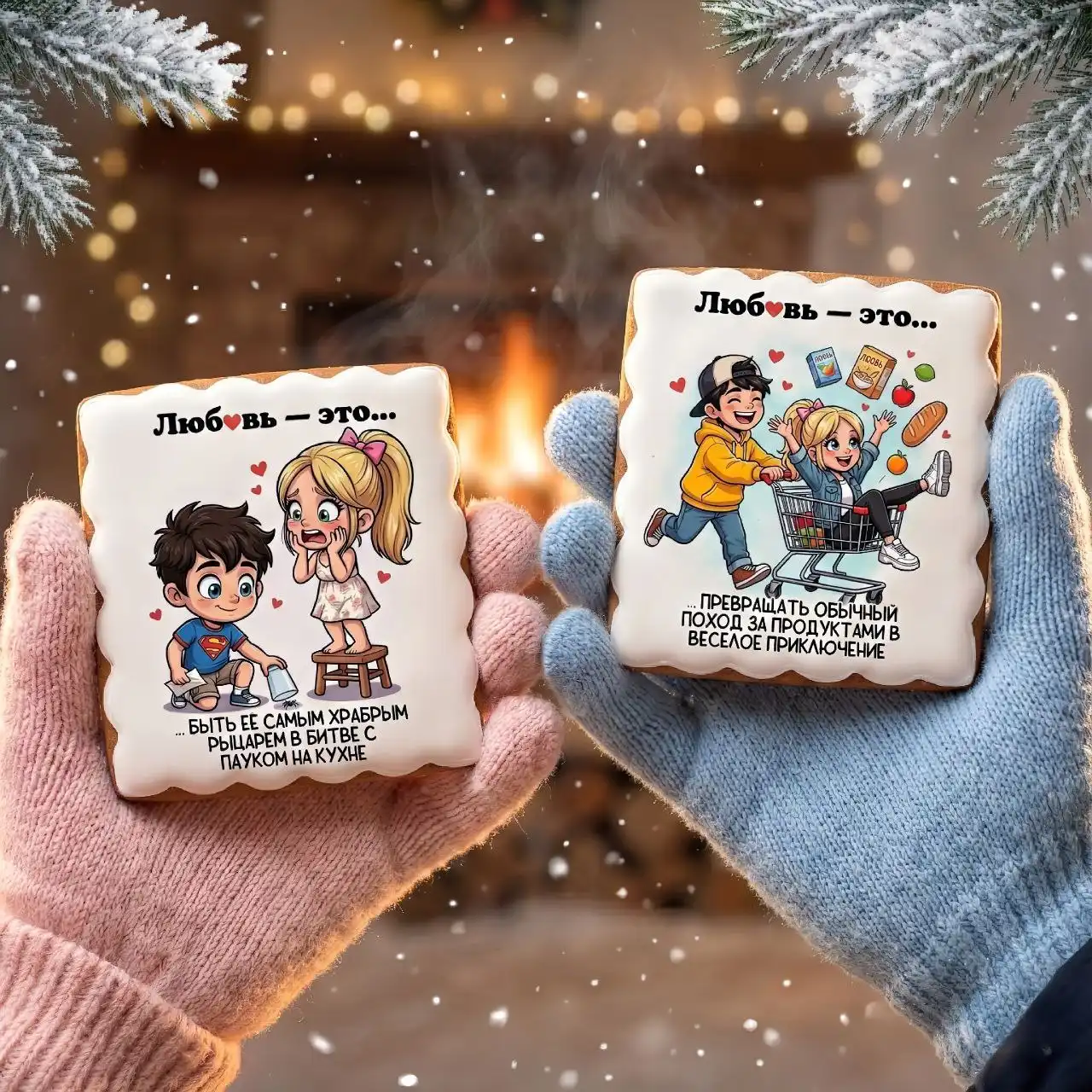 Штучные пряники и наборы к 14 февраля